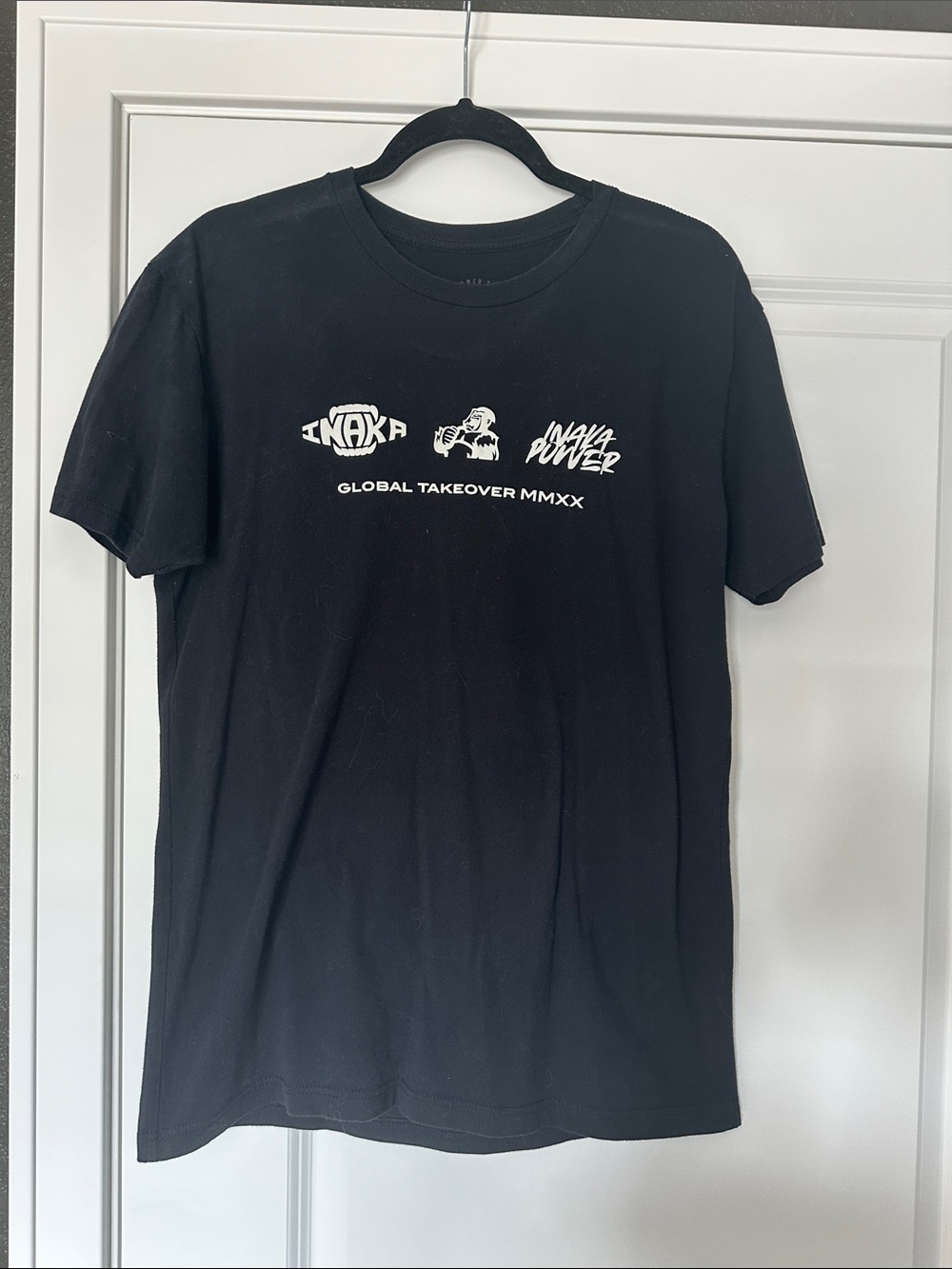 Black Graphic Short-Sleeve Crewneck Tee - Inaka Power